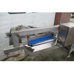 50 cm breed, 11,60 meter lengte. Gebruikt. RVS transportband.